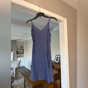 Periwinkle Sleeveless Sundress with Tie Accents